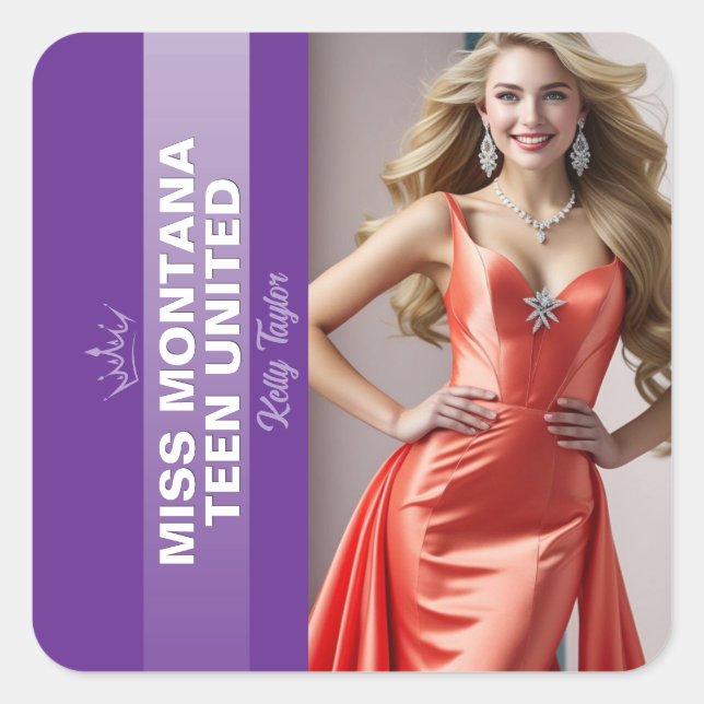 Color Pop Ultimate Pageant Titelträger Sticker Set (Vorderseite)