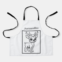 Color Rudolf Reindeer Personalisiert