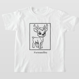 Color Rudolf Reindeer Personalisiert T-Shirt