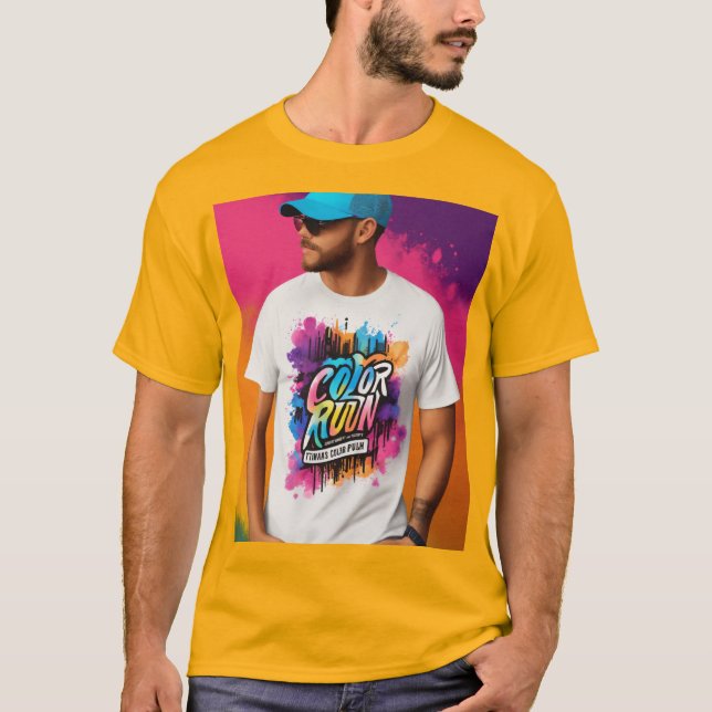 Color-Run-Ereignis T-Shirt (Vorderseite)
