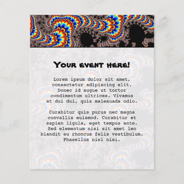 Color Run - Fractal Art Flyer (Vorne)