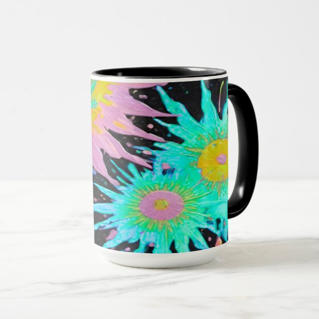 Color Splash Abstract Art Tasse (VorderseiteRechts)