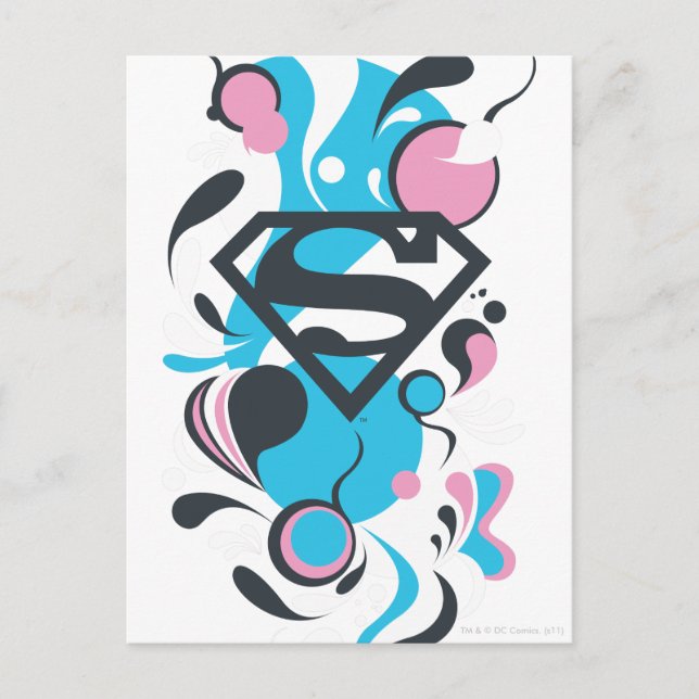 Color Splash Blue Postkarte (Vorderseite)