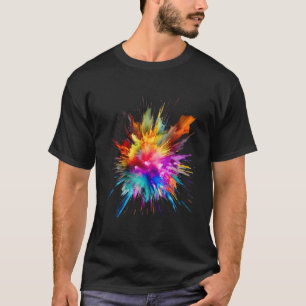 Color Splash Fã Mã sah Nner und Frauen T-Shirt