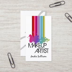 Color Splash Makeup Artist Visitenkarte