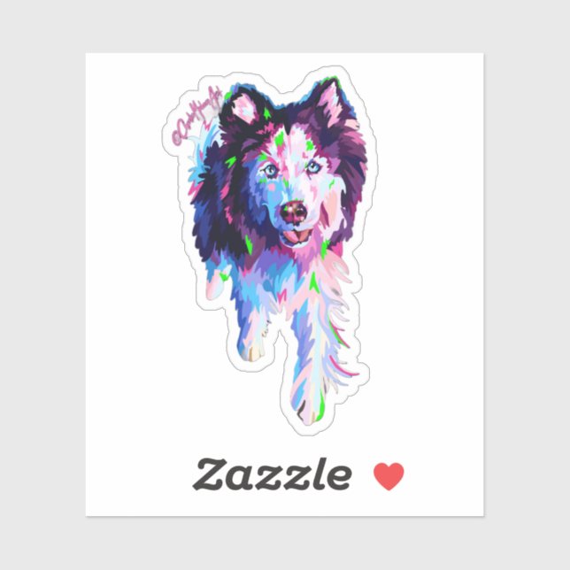 Color Splash Morgan Sticker (Blatt)