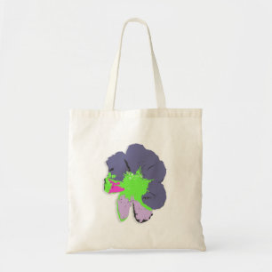 Color Splash/PopArt-Blume Tragetasche