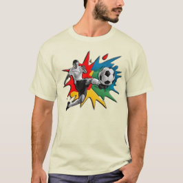 Color Splash Soccer Kick T - Shirt Design"