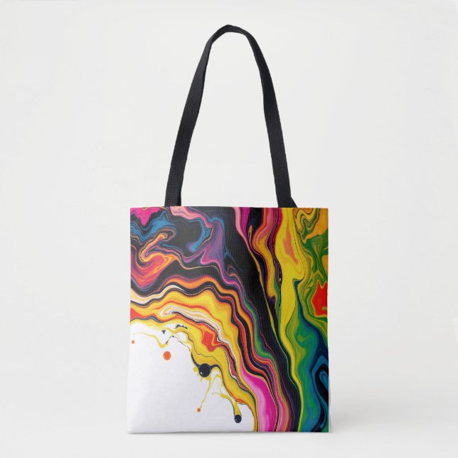 Color Splash Swirl - Vibrant Abstract Drip Art (Vorderseite)