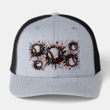 Color Splash von Baseballs Trucker Hut