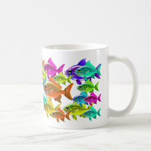Color Swirl Fischer Kaffeetasse