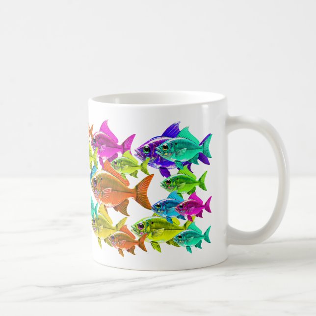 Color Swirl Fischer Kaffeetasse (Rechts)
