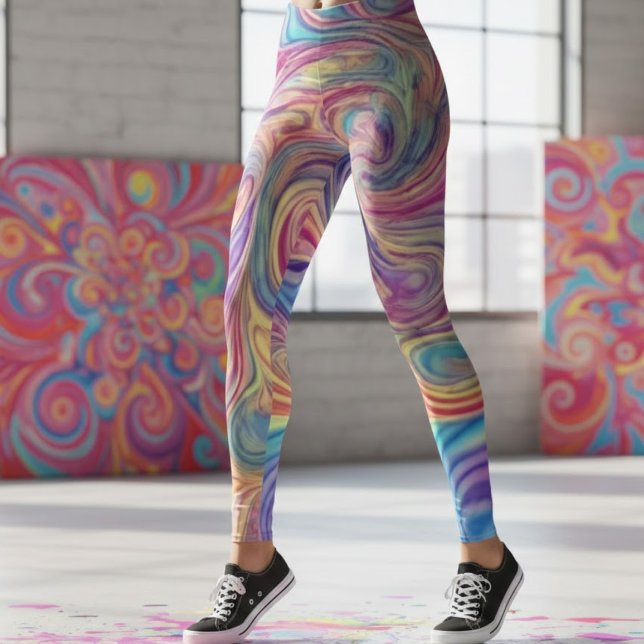 Color Swirls  Leggings (Von Creator hochgeladen)