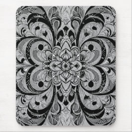 Color Symphony Mandala – Bold Psychedelic Floral Mousepad