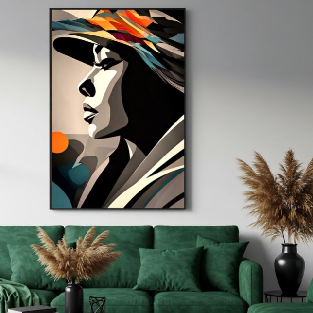 Color Symphony on Abstrakt Face Poster (Von Creator hochgeladen)