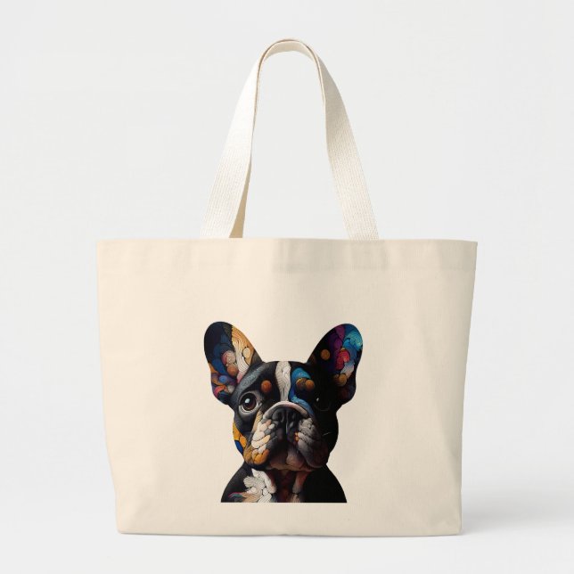 Color Theory Frenchie Jumbo Stoffbeutel (Vorne)