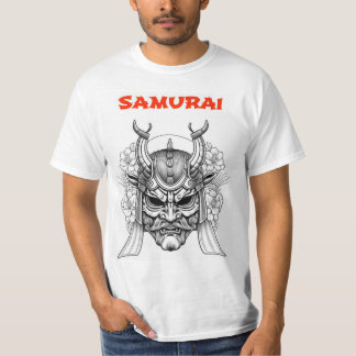 Color T's Samurai Maske Manga Craft T-Shirt