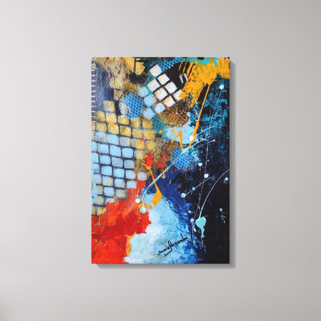 Color Turbulence Leinwanddruck (Vorderseite)