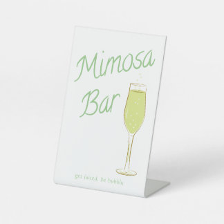 Color Versatile Bridal Brunch Mimosa Bar Sockelschild