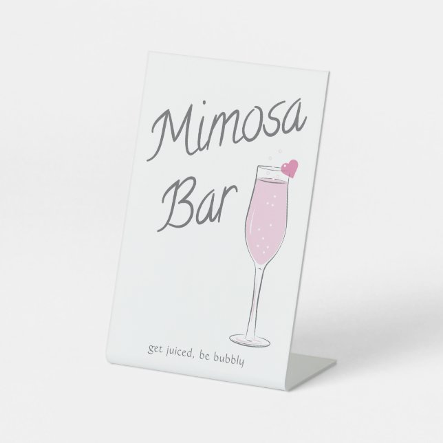 Color Versatile Bridal Brunch Mimosa Bar Sockelschild (Vorderseite)