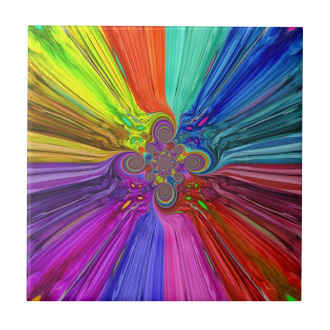 Color Vortex Tile Fliese (Vorderseite)