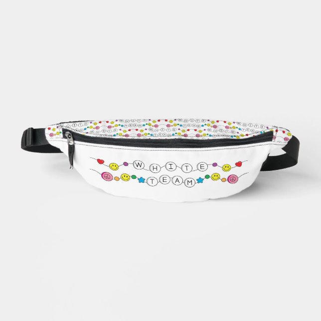 Color War White Team Fanny Pack Bauchtasche (Vorderseite)