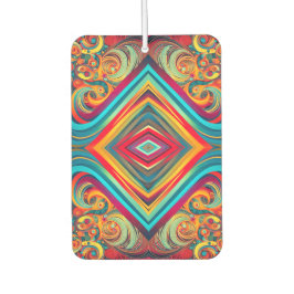 Color Wave Fusion – Modern Abstract Swirl Art Autolufterfrischer