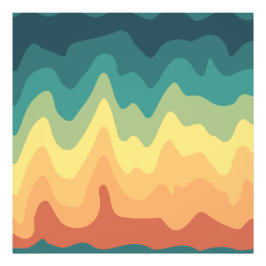 Color Wave Horizon Fotodruck