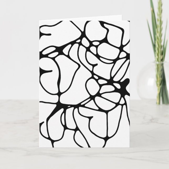 Color-Your-Own Neurographic Art Karte (Vorderseite)