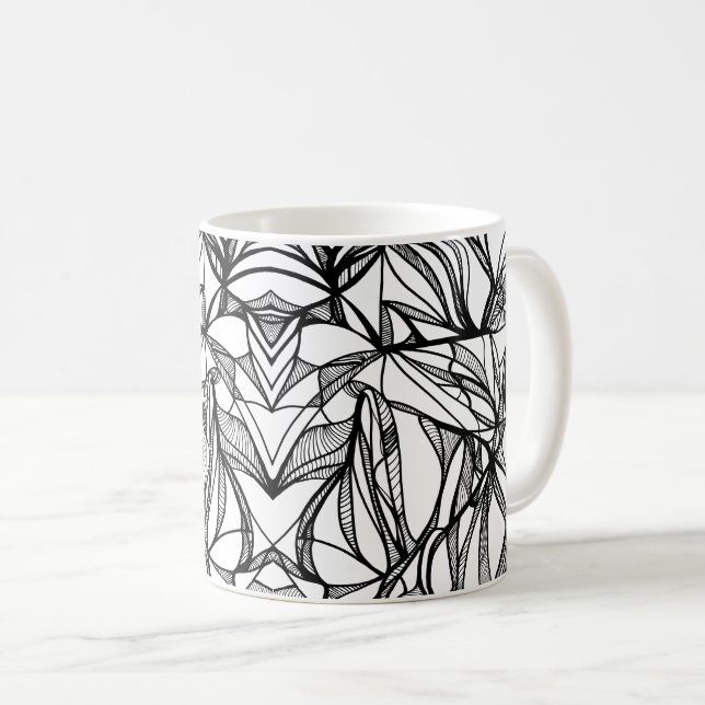 Color Your Own Tasse: Farbenfreude Kaffeetasse (VorderseiteRechts)