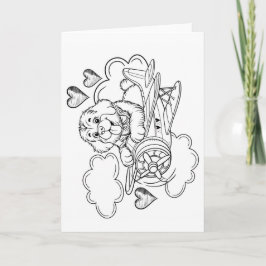 COLOR YOURSELF Valentine Holiday Card Feiertagskarte