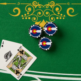 Coloradanische Flagge, Flagge von Colorado Pokerchips