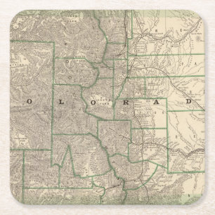 Colorado 12 rechteckiger pappuntersetzer
