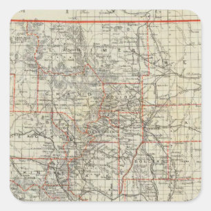 Colorado 13 quadratischer aufkleber