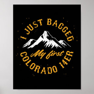 Colorado 14er Mein erster Fourteener Wandern Bergs Poster