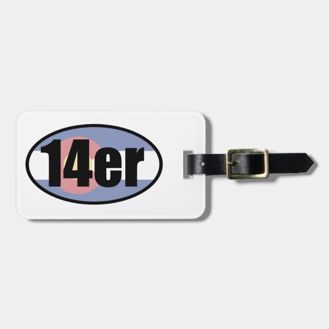 Colorado 14ers gepäckanhänger (Vorderseite horizontal)