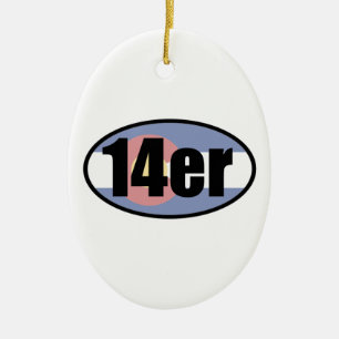 Colorado 14ers keramik ornament