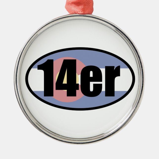 Colorado 14ers ornament aus metall (Vorne)