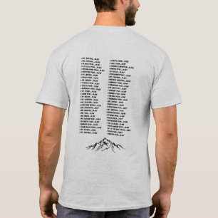 Colorado 14ers T - Shirt - Anpassbare Checkliste
