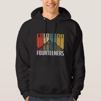 Colorado 14ers Wandern Fourteeners Retro Vintag Gi Hoodie