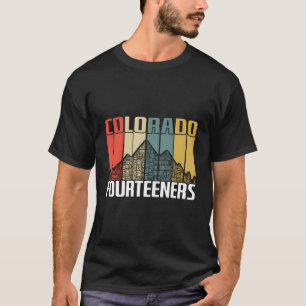 Colorado 14Ers Wandern Fourteeners Retro Vintage G T-Shirt