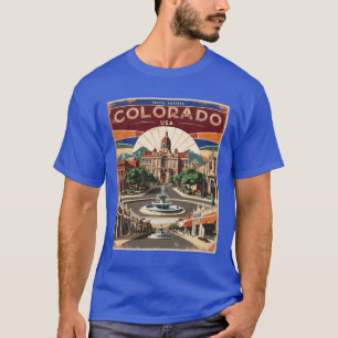 Colorado 1950er Jahre USA Vintage Retro Tourismus T-Shirt