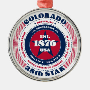 Colorado 38. Staat Weihnachtsschmuck