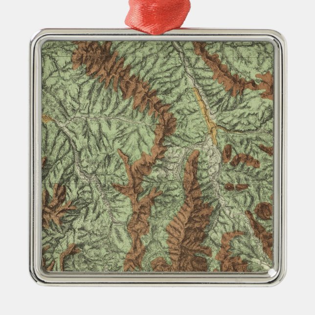 Colorado 3 silbernes ornament (Vorne)
