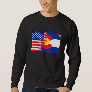 Colorado American Flag Fusion Essential Sweatshirt