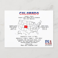 Colorado American Staat auf der Karte und nützlich
