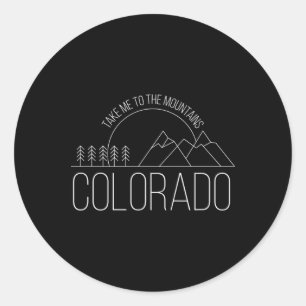 Colorado Andenken Wandern Bring mich zu den Bergen Runder Aufkleber