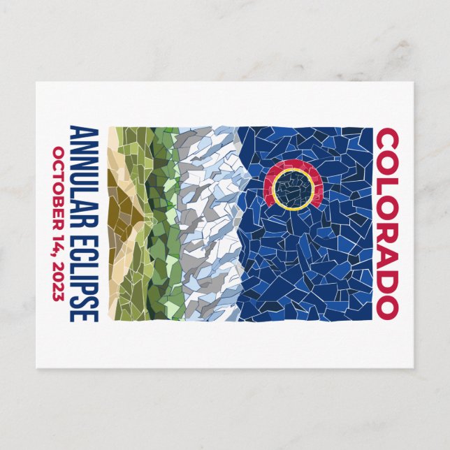Colorado Annular Eclipse Postkarte (Vorderseite)
