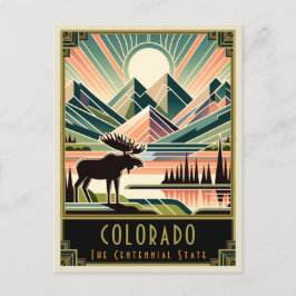 Colorado | Art Deco Postkarte
