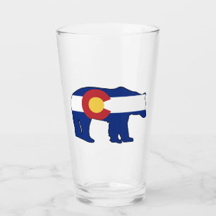 Colorado-Bärenflagge Glas
